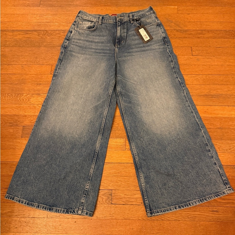 NWT Johnny Was Flare Wide-Leg Jeans in Classic Blue